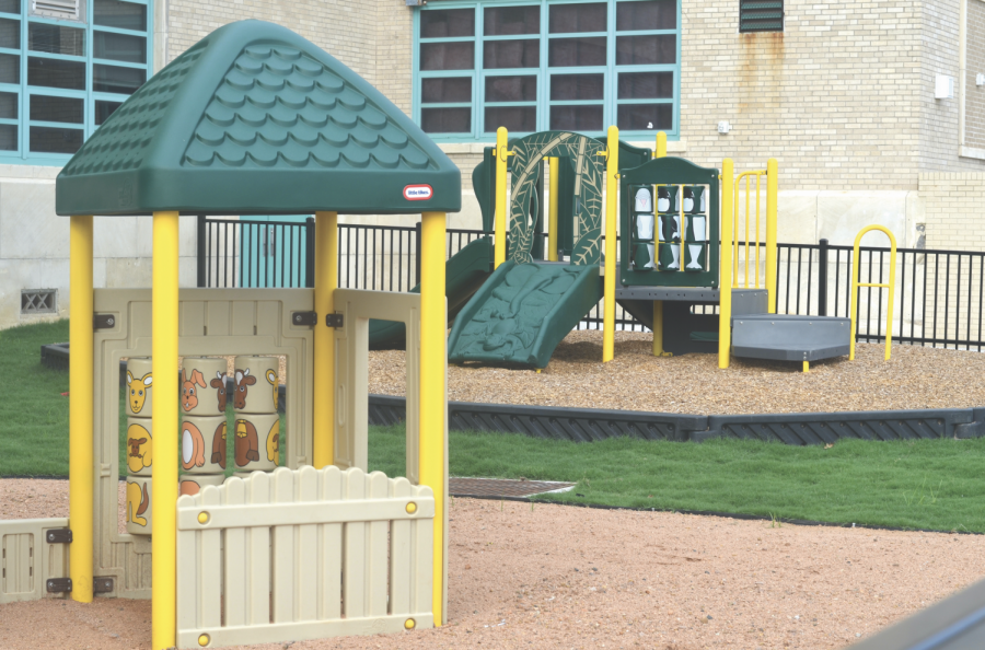 The new playground on campus is a part of the child development class and daycare