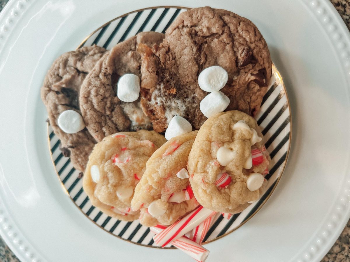 Writing Editor Brooklyn Slie makes delicious hot chocolate cookies and white chocolate candy cane cookies.