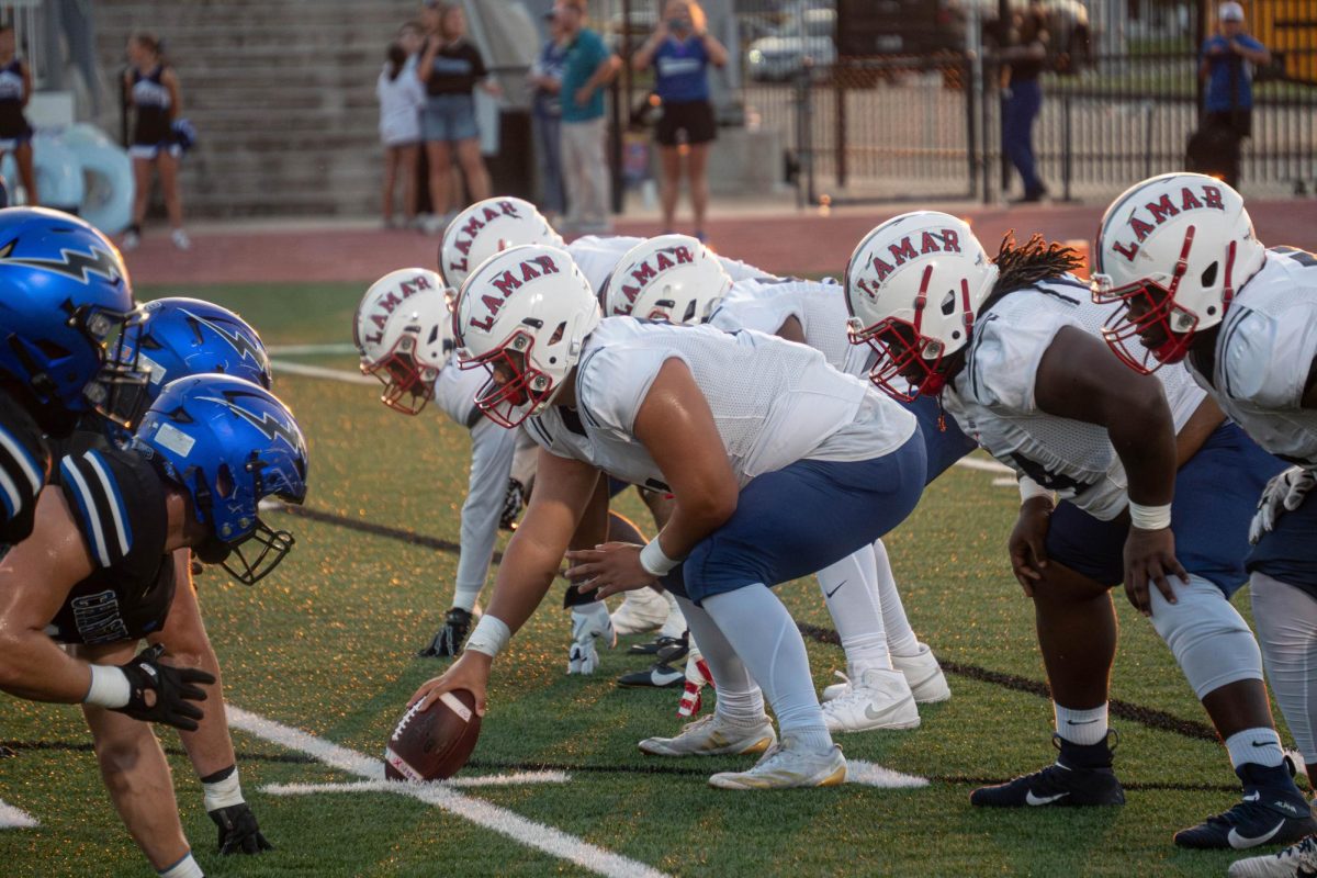 Behind the helmets