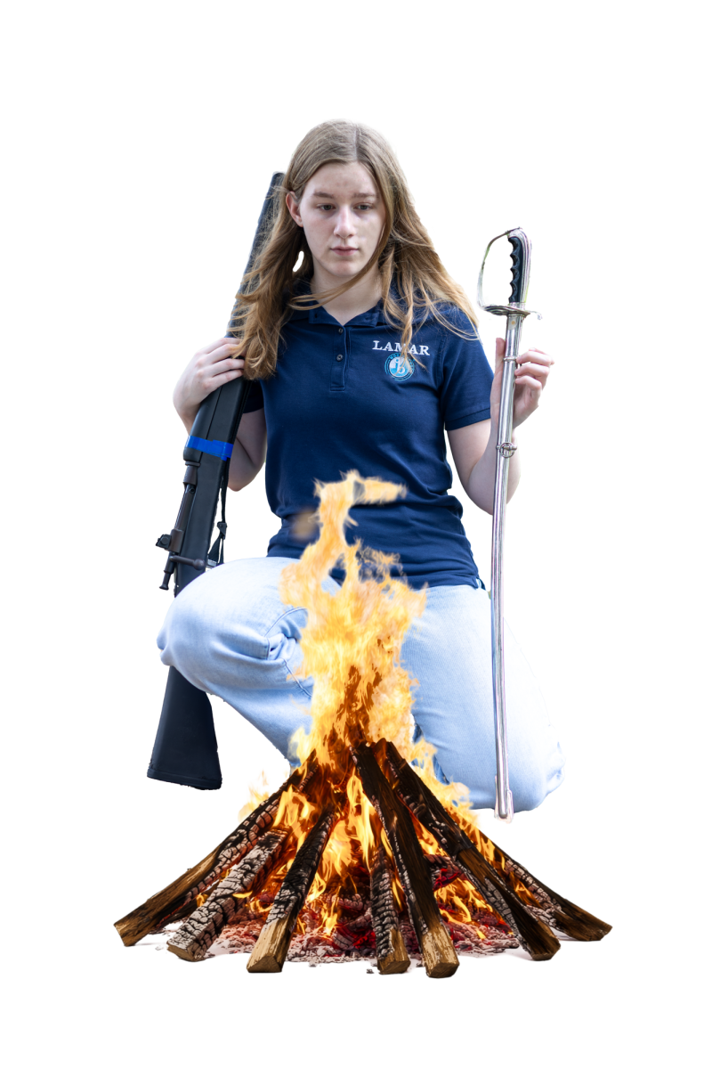 Junior Mikayla Nieves getting ready for her senior year Hunger Games style. 